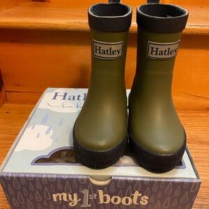 Hatley Olive Kids Rain Boots